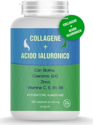 TRICO HAIR ITALY Collagene + Acido Ialuronico + Q10 Collagene Idrolizzato 180 cpr