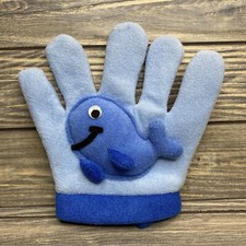 Vintage Cutie Pies Blue Whale Sponge Hand Glove Childrens Bath Tub Toy