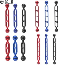 Underwater Arm Dual Ball Scuba Light Adapter Joint for 5 11" Driving Head 1"