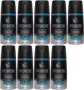 Officier opladen Verhogen 9 x AXE Ice Chill New Cool 48h Fresh Deodorant Body Spray for Men 4 oz (=36  tot) 79400457561 | eBay