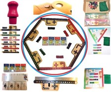 Pegs and Jokers 6 Players Thick Pine Wood Peg...
