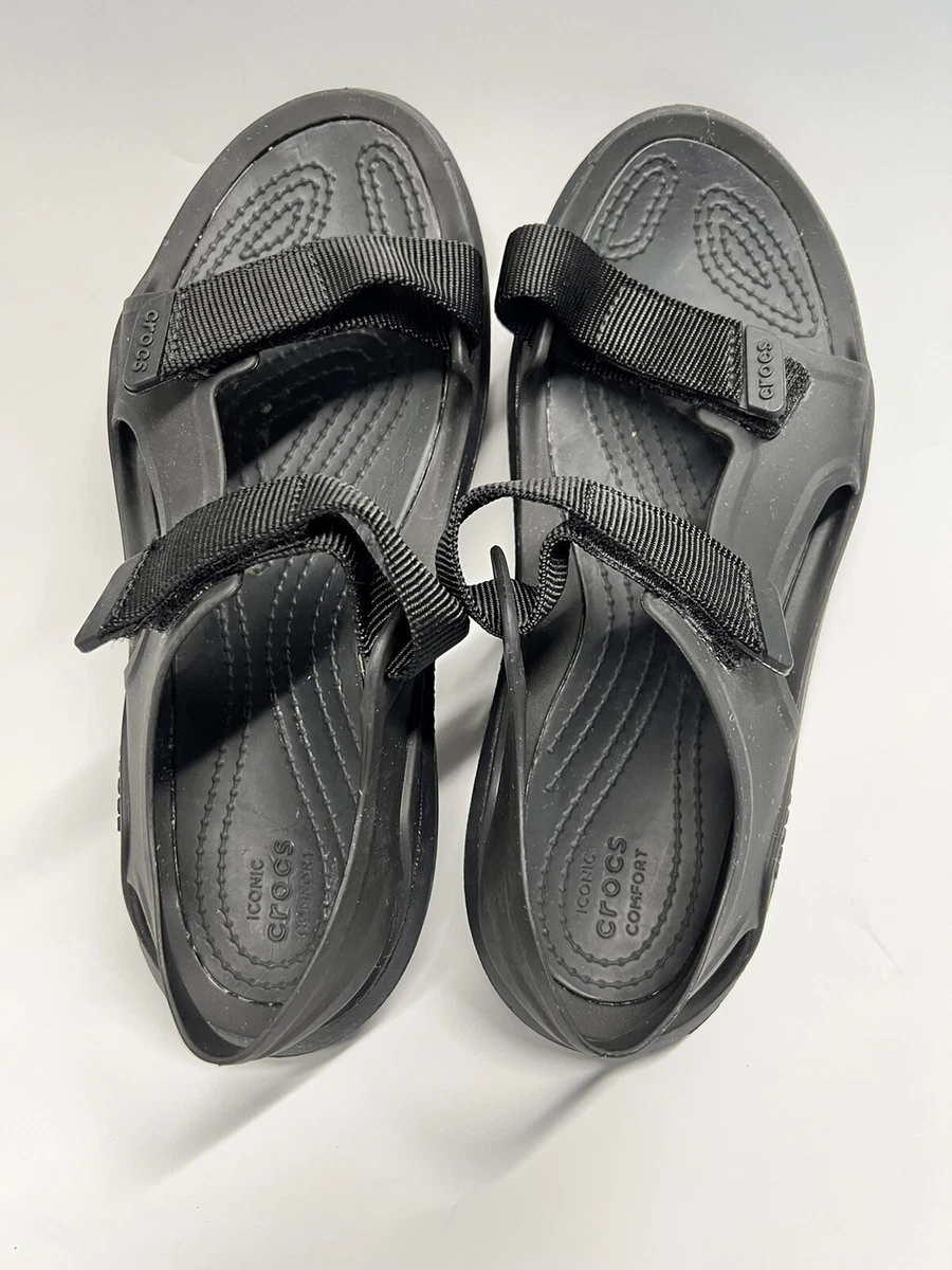 Crocs Swiftwater Expedition Sandals Black WM Sz 7 adjustable eBay