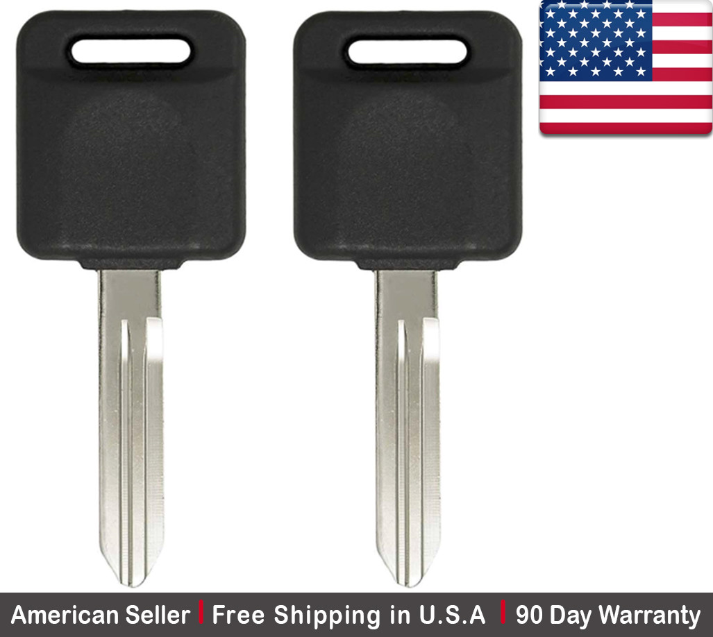 N106 Key 2x New Replacement Keyless Transponder Ignition Key For Nissan ID 46 ...