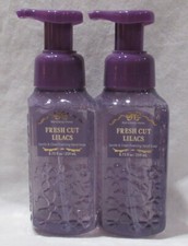 Bath Body Works Gentle Clean Foaming Hand Soap Lot Set 2 FRESH CUT LILACS