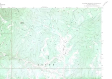 Elkhorn Mountain, Colorado 1962 Vintage USGS Topo Map 7.5 Quadrangle Topographic