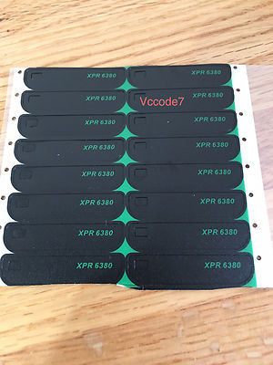 Motorola XPR6380 Front Name Plate label