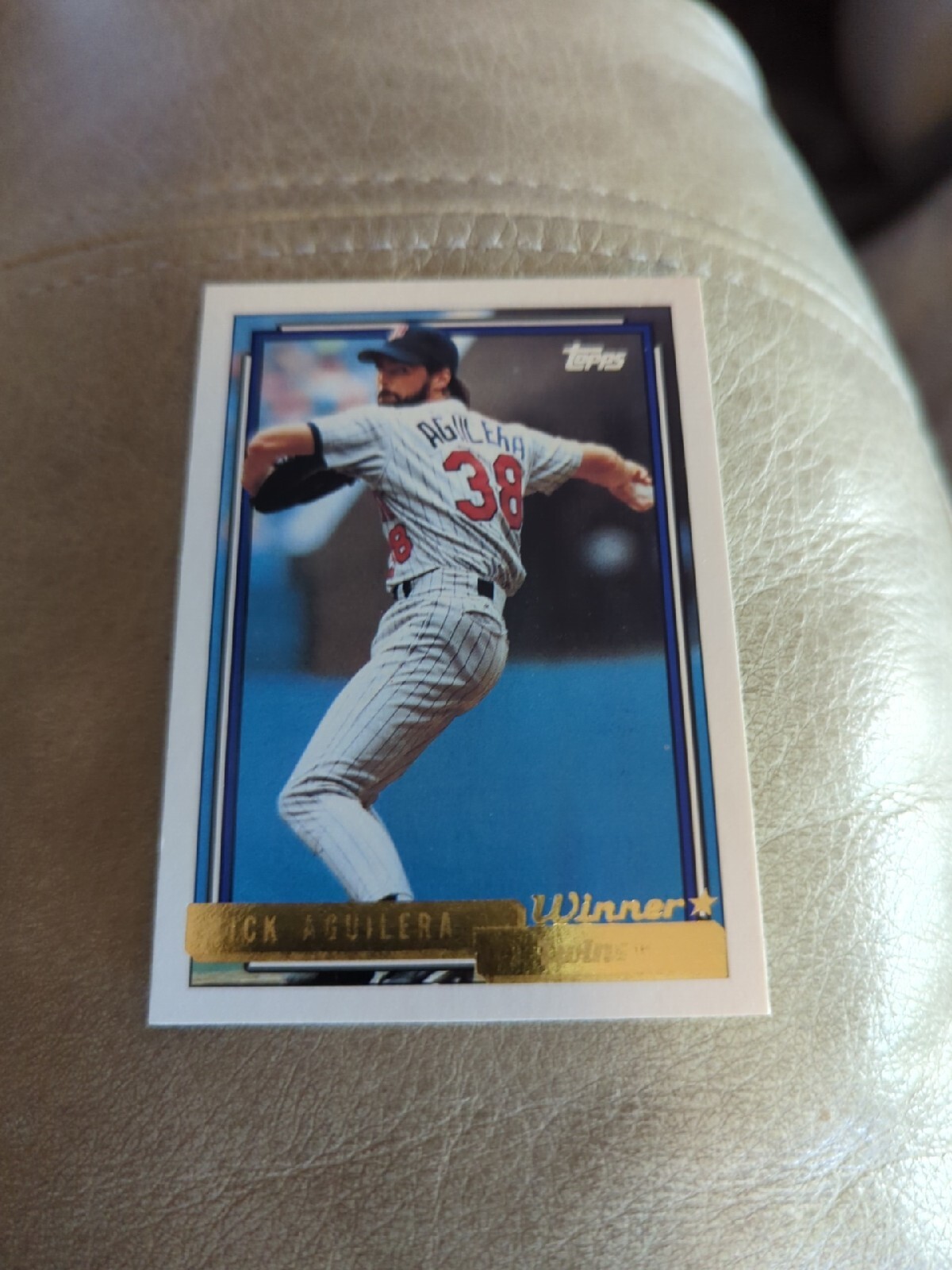 1992 Topps.Gold Winners Rick Aguilera Minnesota Twins #44