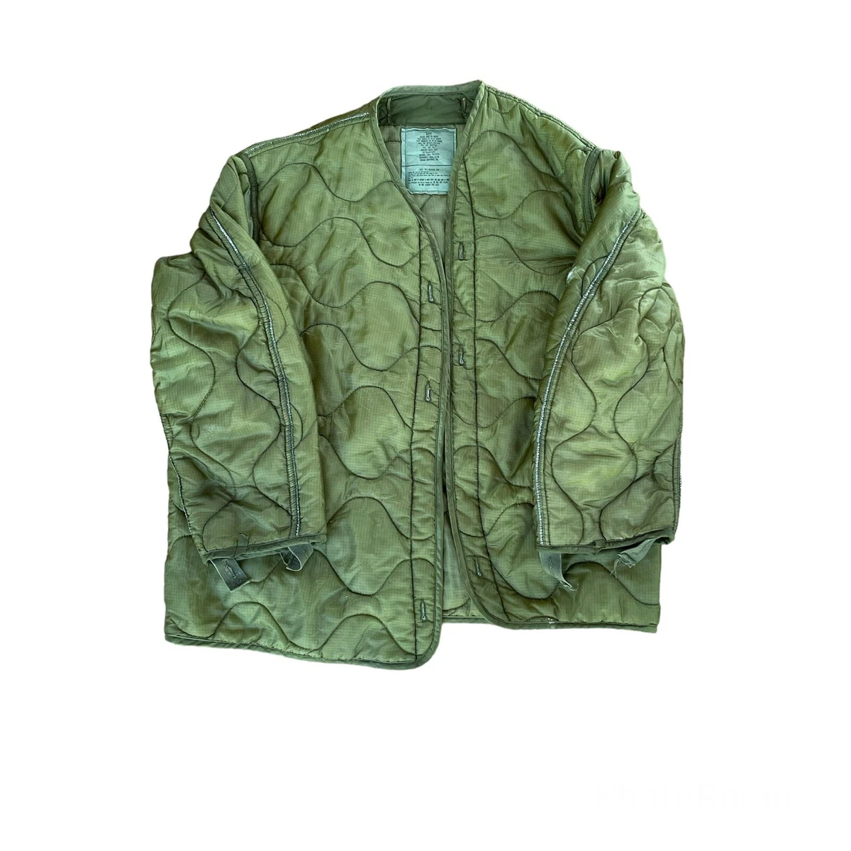 Quilted hotsell military jacket