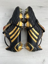 Adidas Predator Powerswerve Gold Black Leather Professional Football Cleats US8