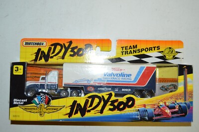 Matchbox Team Transports Convoy Indy 500 Valvoline Semi rig 1:64 Diecast