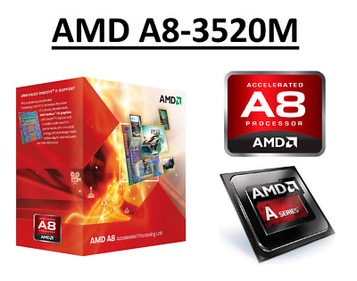 AMD A8-3520M Quad-Core-Prozessor 1,6 - 2,5 GHz, Sockel FS1, 35 W CPU 