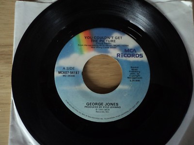 GEORGE JONES - You couldn't get the picture  1991 RARE US 7'' pressing 