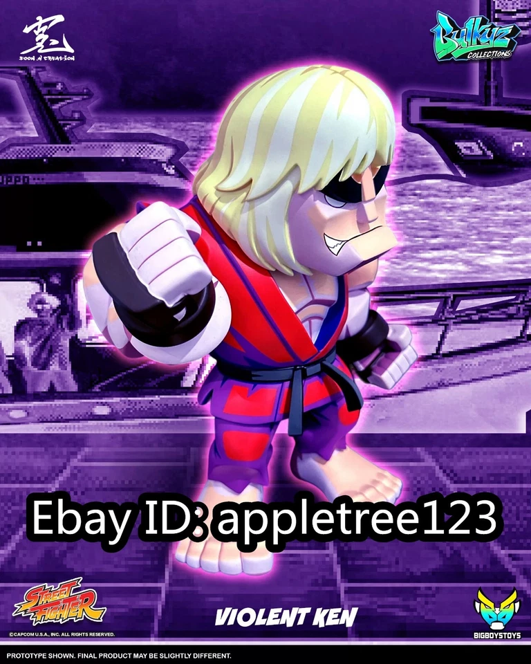 BIGBOYSTOYS Violent Ken Street Fighter(SF) Bulkyz Vinyl Action Figure H30CM/12in - Image 3 of 4