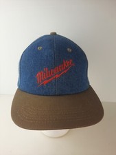 Vintage Milwaukee Tools K-Products K-Brand Denim Hat Cap Made IN USA