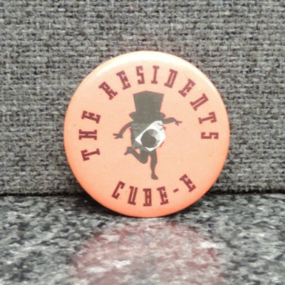 Vintage The Residents Cube-E Music Holland Button Pinback 1990's Avant-garde