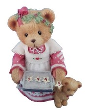 Cherished Teddies 141186 Amanda - Here's Some Cheer To Last The Year 1995