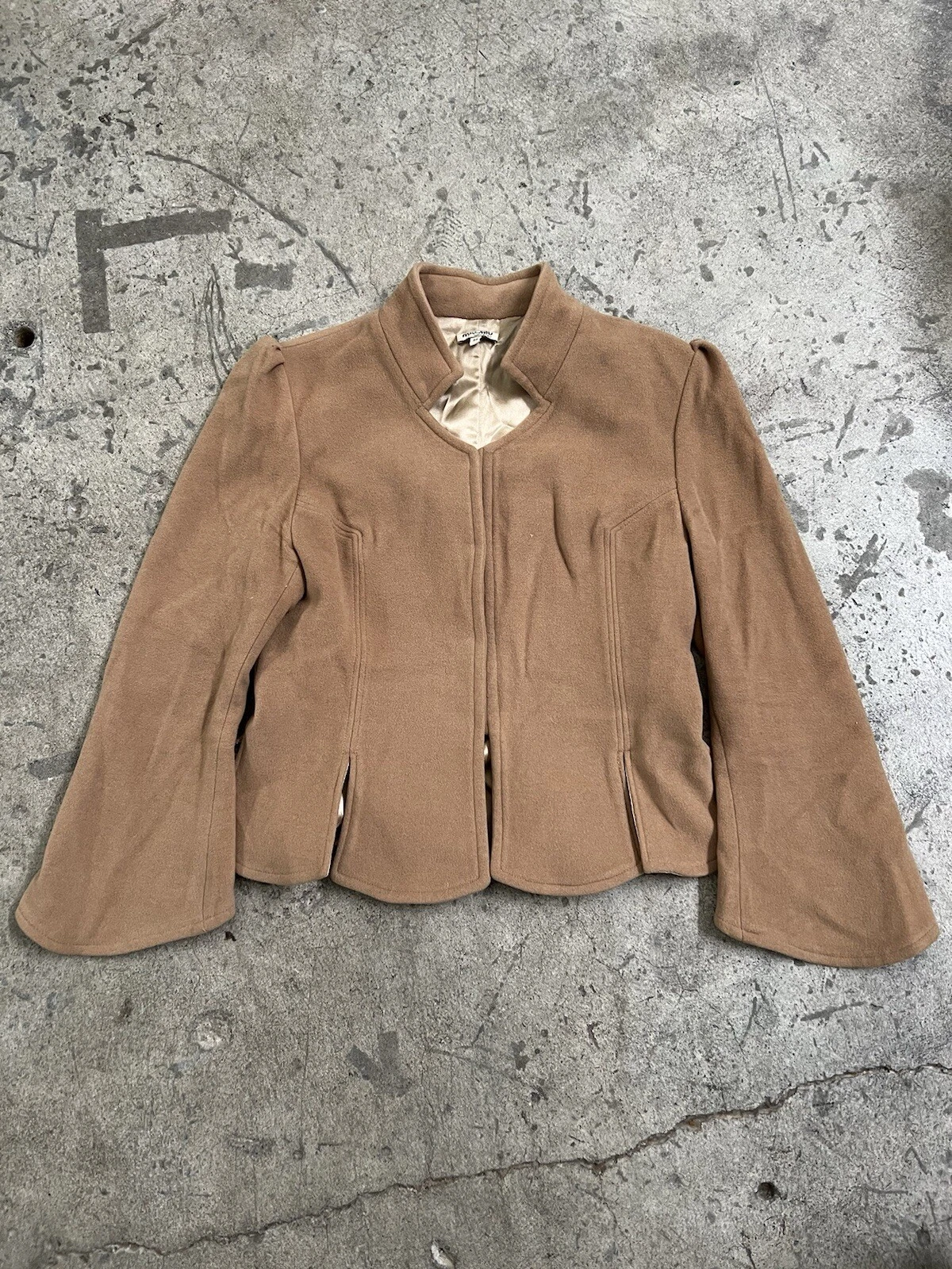 Giacca Miu Miu donna anni 90 marrone giacca lana cashmere blazer tg 36 marrone chiaro