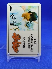 Carl Yastrzemski 1981 Perma Plastic Credit Baseball Card #8 