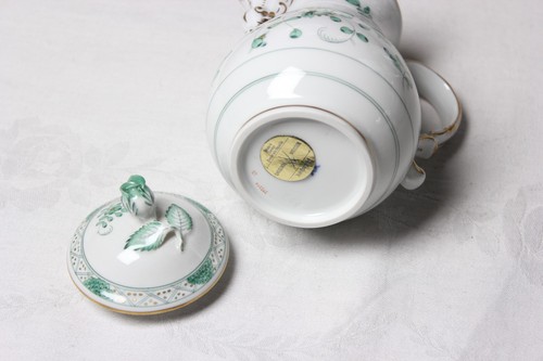 Meissen Kaffee und Ess Service Dekor Indisch grün einzeln verkaufen 1. Wahl TOP - Bild 66 von 91