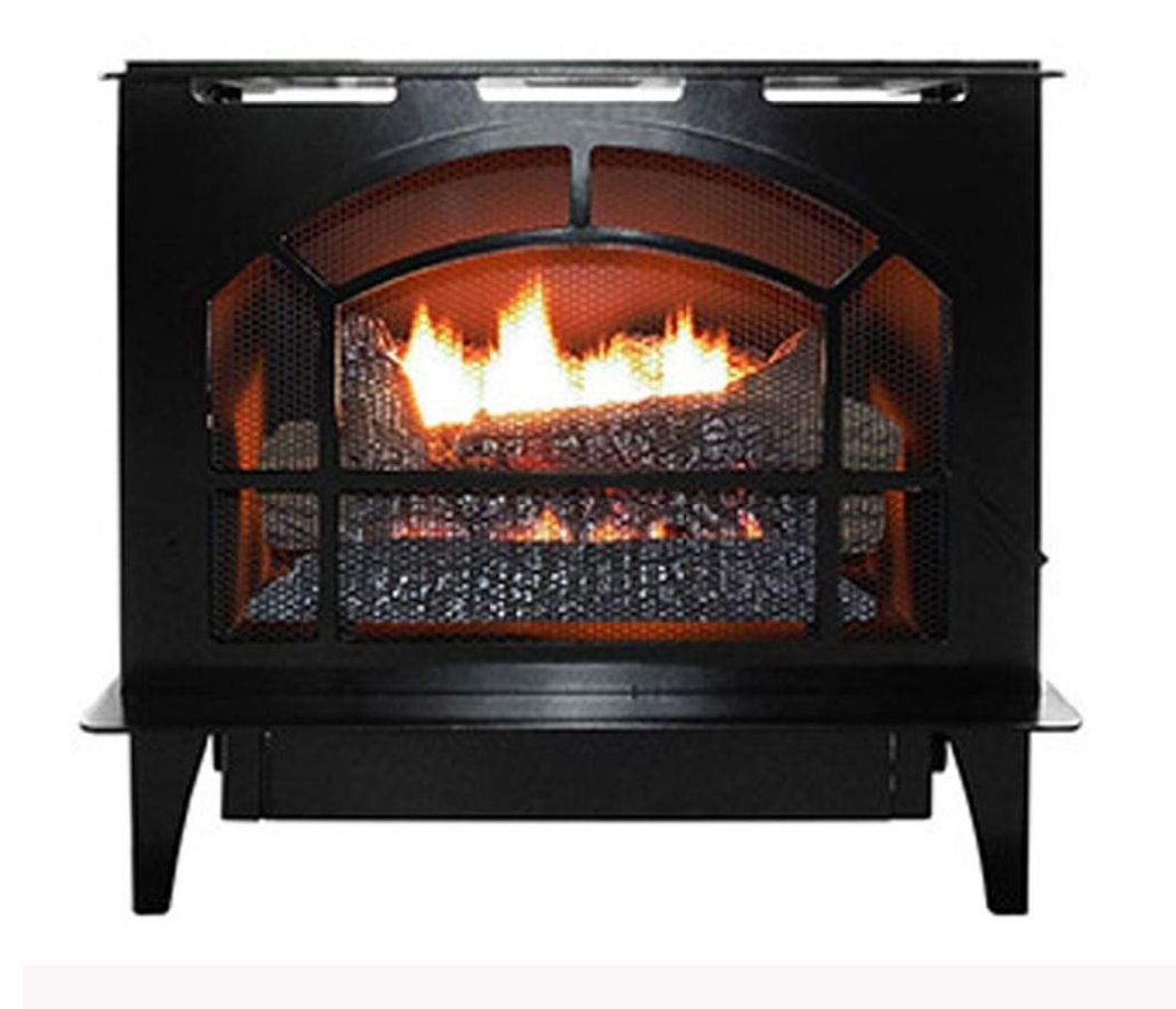 Buck Stove Vent Free Townsend II Steel Series Gas Stove LP Black NV S