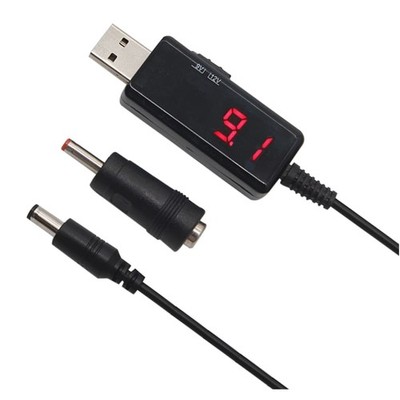 USB Boost Converter Cable 5V to 9V/12V, DC Power Adapter, USB Step-up