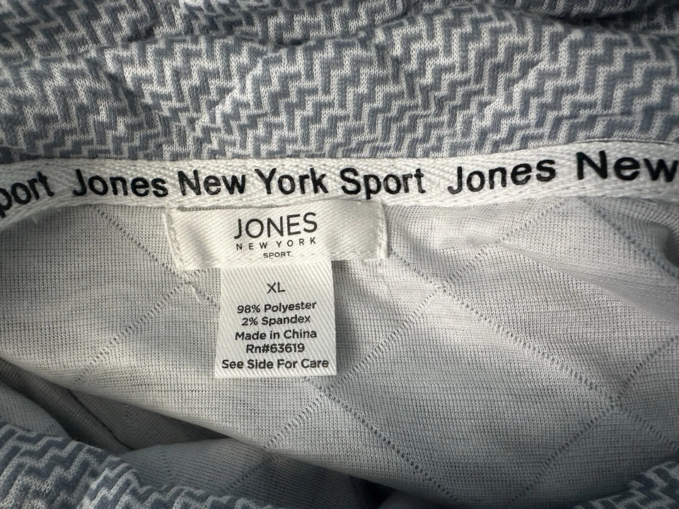 Jones New York Sport Talla XL Mujer’s Sudadera Cuello Simulado Pullover Agujeros para Pulgar NUEVO Foto 4 de 4