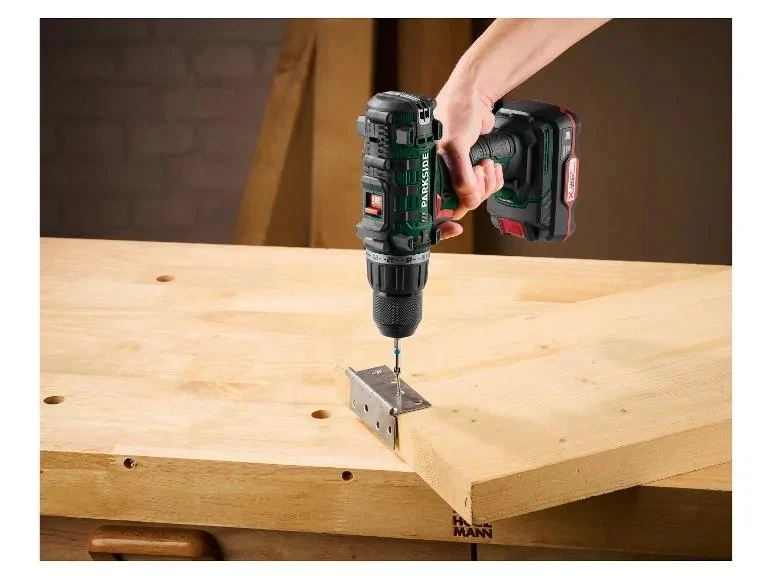 Trapano Avvitatore a Batteria PARKSIDE PABS 20-Li G8 + Batteria + Caricabatterie - Immagine 2 di 4