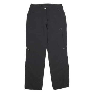 MAMMUT Damen Schwarze Nylon Straight Zip Outdoor-Hose Regular W28 L32