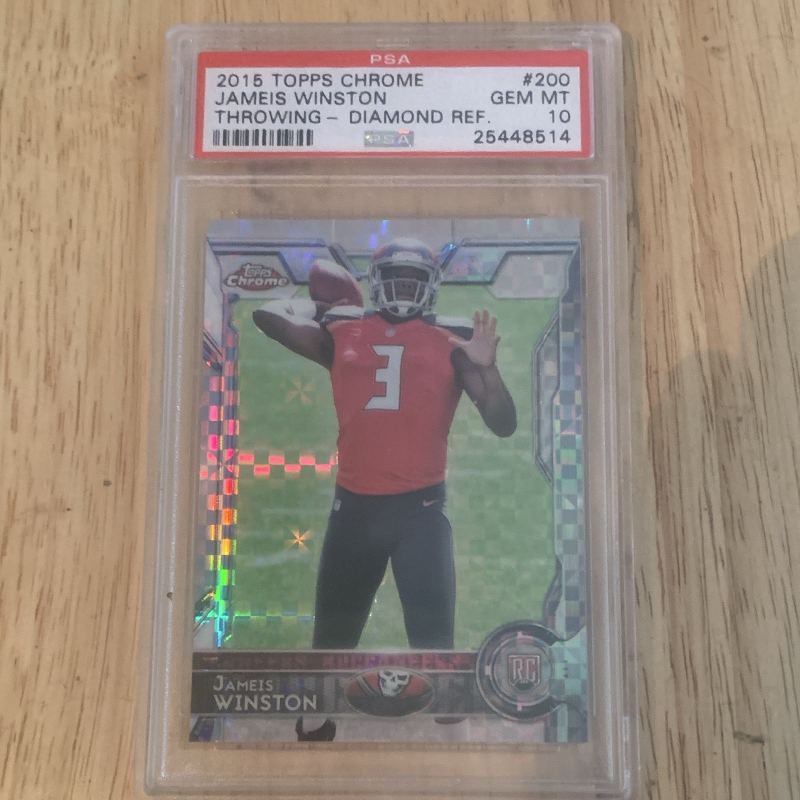Jameis Winston Topps Chrome #200 Diamond Refractor