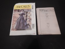 UNCUT MCCALLS COSTUMES M7988 PATTERN CIVIL WAR VICTORIAN DRESS SIZE A5 6-14 