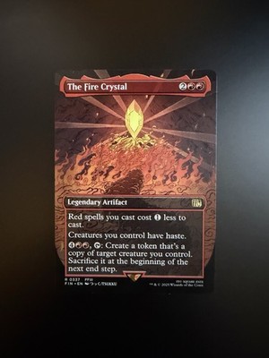 MTG Final Fantasy English The Fire Crystal Borderless 0337 Non-Foil