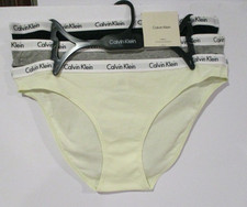 Calvin Klein women's Bikini cotton ribbed panties size Large 3 pair