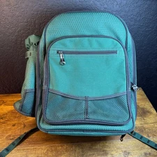 Picnic Time Inc. Green Insulated Backpack Cooler Bag for Picnics Outdoor Travel