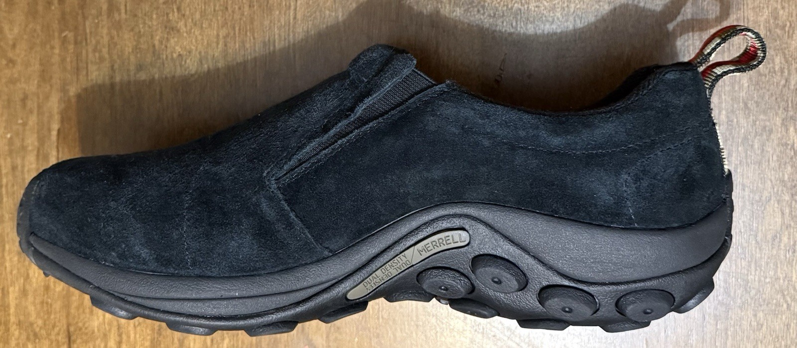 Merrell Jungle Moc Sneakers da trekking uomo nere scamosciate larghe 10