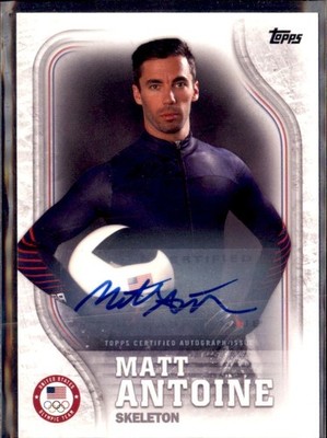 2018  Topps US Olympic USA-32  28/30 Matt Antoine Auto/Signed