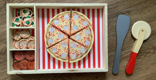 Melissa Doug Wooden Pizza Party Play Food Set w/26 Toppings