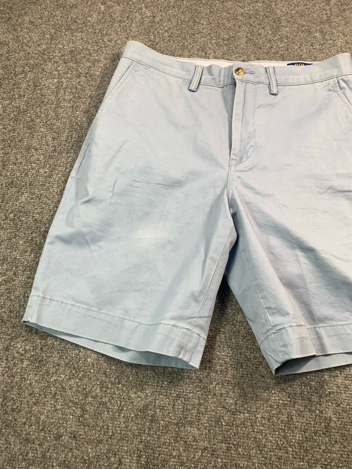 Polo Ralph Lauren Shorts Mens 30 Blue Chino Pockets Casual Outdoors Stretch - Image 2 of 4