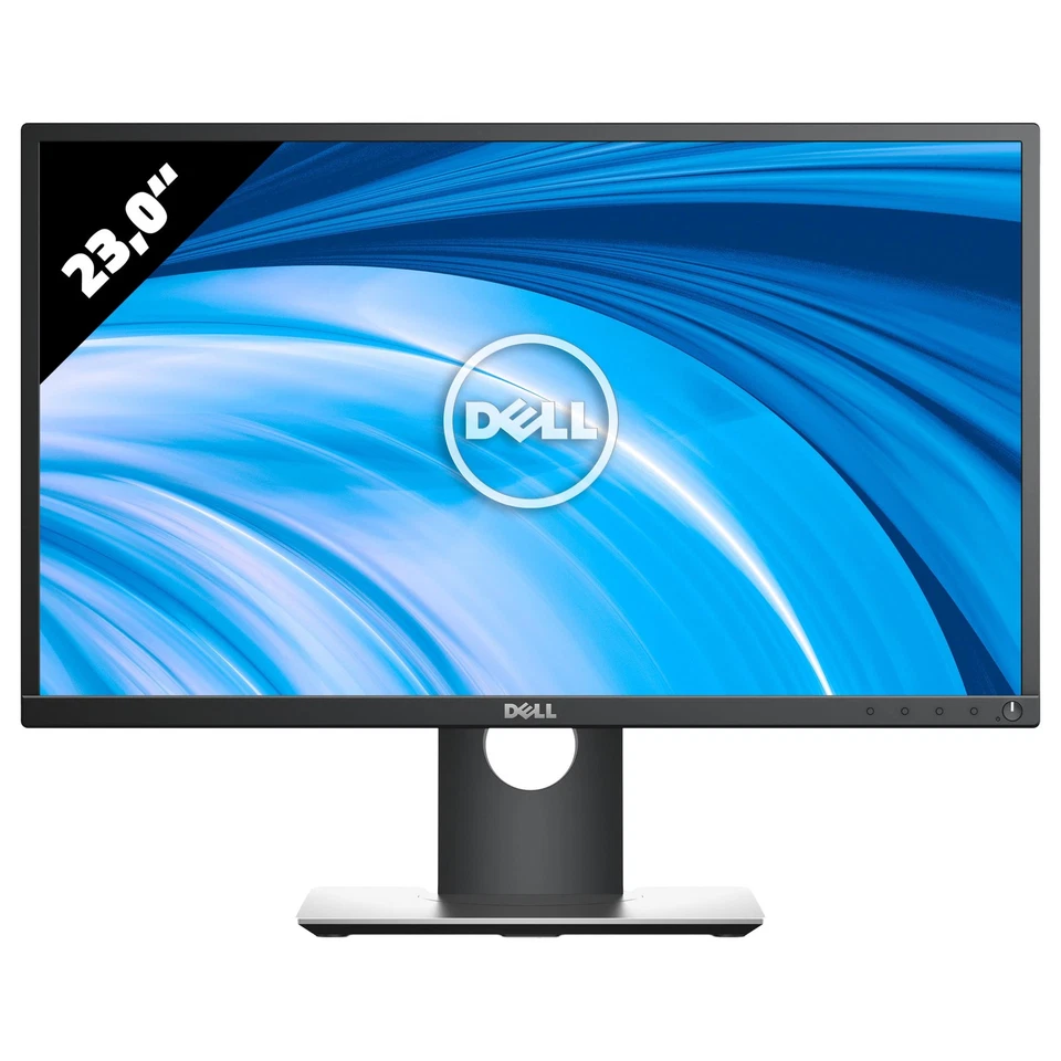 Dell P2317H 23 Zoll Monitor 1920x1080 FHD IPS 6ms Schwarz/Silber Bildschirm