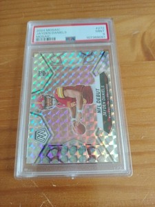 JAYDEN DANIELS 2024 MOSAIC SILVER NFL DEBUT ROOKIE RC PSA 9