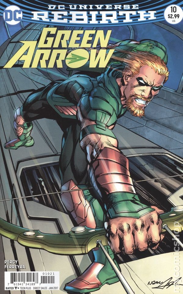 Green Arrow #10B Adams Variant FN 2017 Stock Image