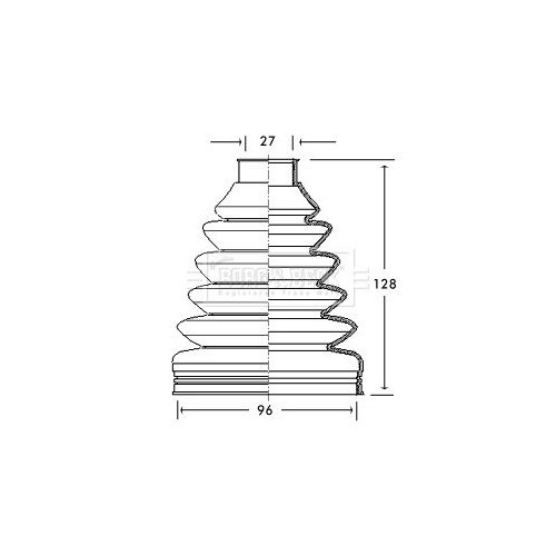 BORG & BECK Bellow Kit, drive shaft BCB2741
