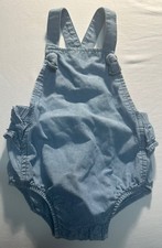Carter  s chambray ruffle overalls size 12 months. Looks like denim. baby