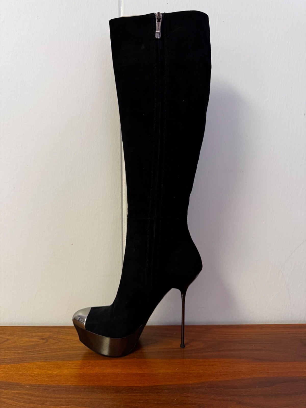 Gianmarco Lorenzi Rare Needle Highheel Boots, NEW 38