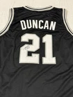 Tim Duncan Signed San Antonio Spurs Basketball Jersey COA