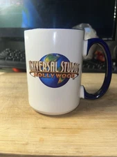 VINTAGE Universal Studios Hollywood 3D Movie Reel Mug 1990s Theme Park Souvenir