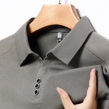 High quality brand long sleeve men's polo shirt autumn fashion customization hig