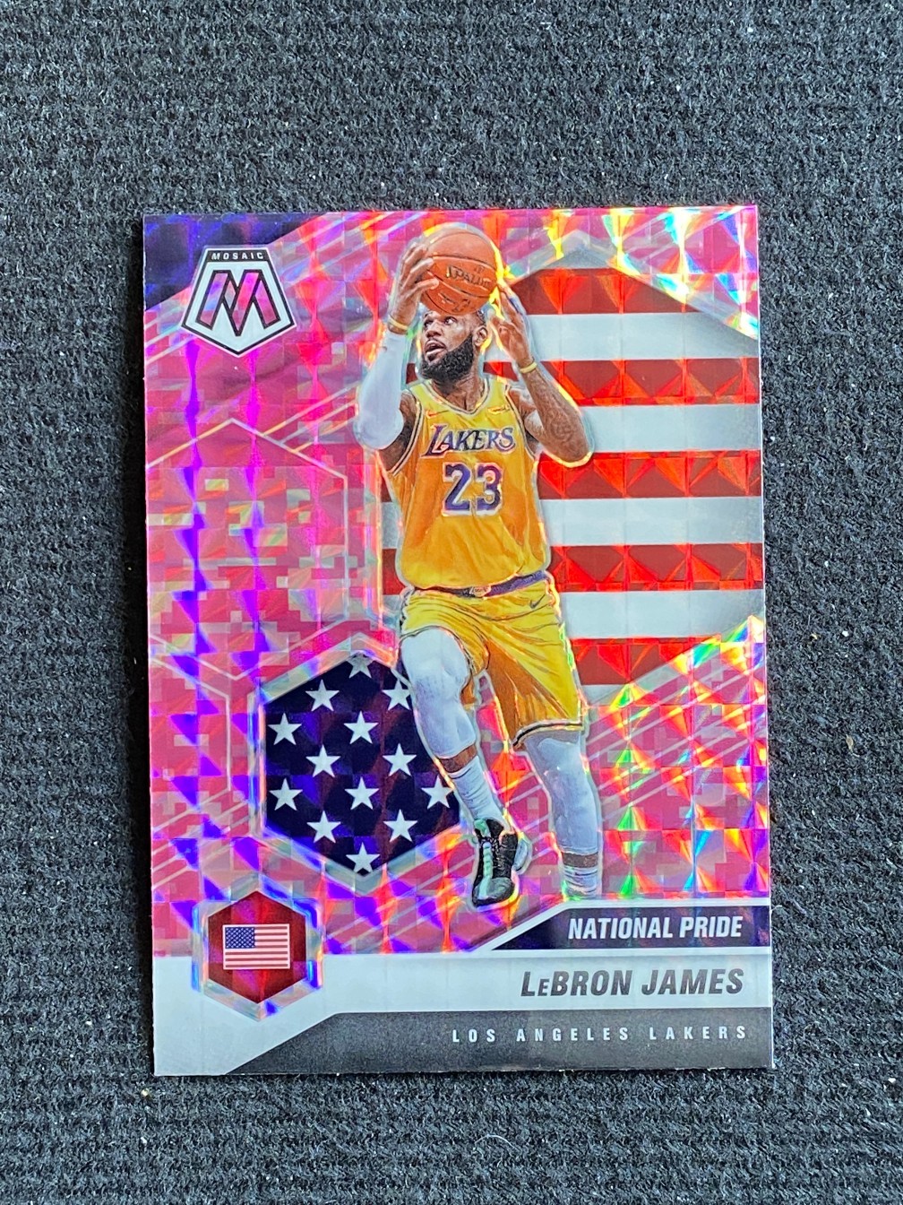 LeBron James 2020 Mosaic #247 National Pride - Pink Camo Price