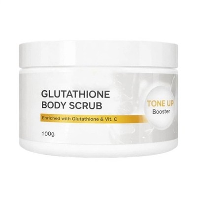 Glutathione Body Scrub & Tone Up Booster, aufhellendes Peeling-Körperwaschmitte