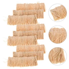 12pcs Miniature Thatched Roof: Artificial Thatch Grass Roll for Model Houses