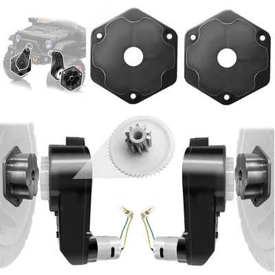 2Pack 24V RS555 40000RPM Fast Drive Motor Gearbox for Power Wheels Motor Upgrade